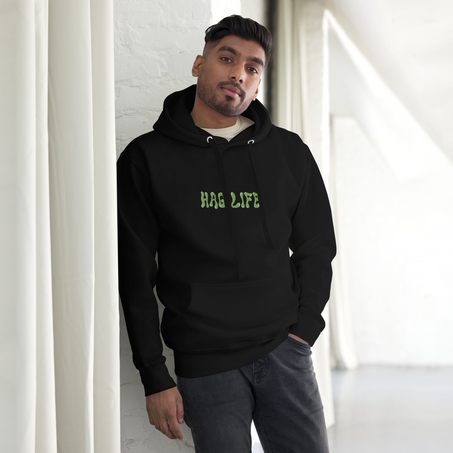 Hag Life Embroidered Logo Unisex Hoodie